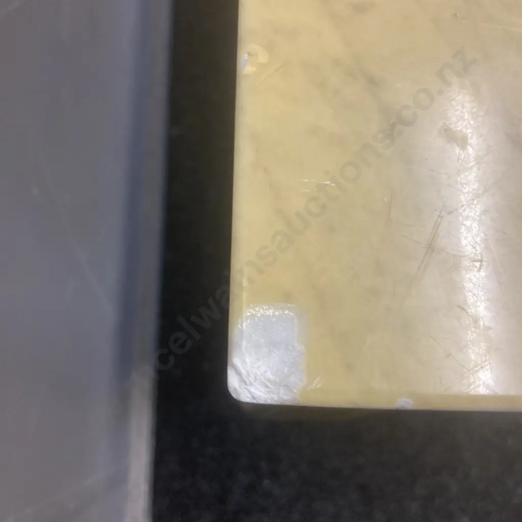 Marble Topped Occasional Table On Ornate Brass Base. H46 W87 D53cm (As Found Condition) Image 1++